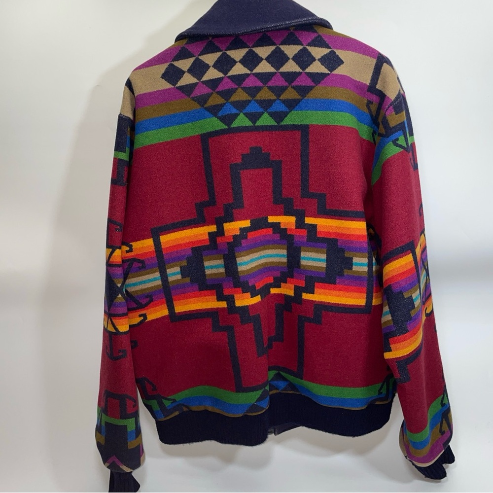 Pendleton Multicolor Geometric Bomber Jacket - image 3
